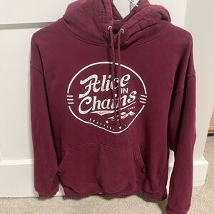 Alice in Chains Maroon Hoodie